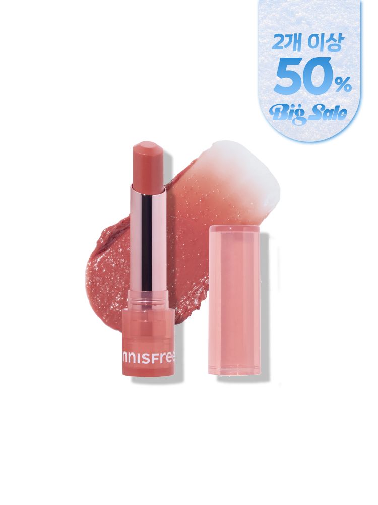 물 먹은 듯 수분 가득 생기있는 입술을 연출해주는 촉촉 틴트 립밤. 히알루론산 함유로 입술에 탱글탱글한 수분감을 부여해주고, 생기 가득 자연스러운 혈색을 연출해주는 틴트 립밤으로 데일리 메이크업과 쌩얼 립밤으로 추천하는 이니스프리 듀이 틴트 립밤