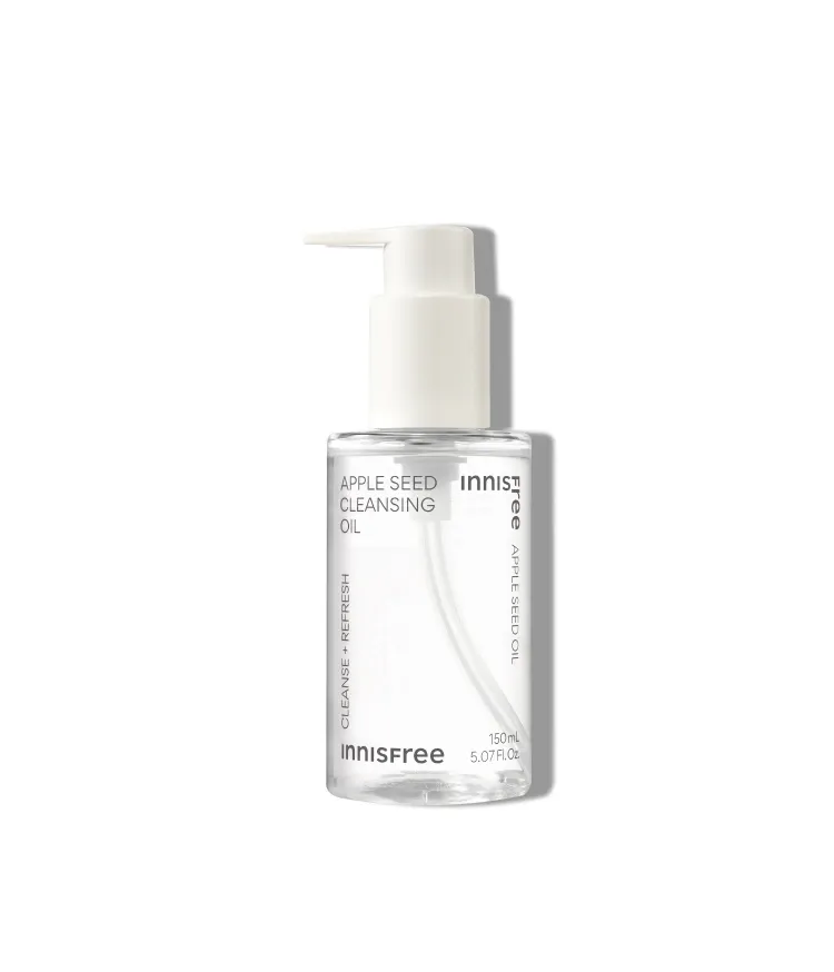 진한 메이크업부터 모공 속 노폐물까지 딥클렌징. 피지, 각질, 블랙헤드까지 부드럽게 유화시켜 산뜻하고 촉촉하게 클렌징해주는 메이크업 클렌징 오일인 이니스프리 애플씨드 클렌징 오일