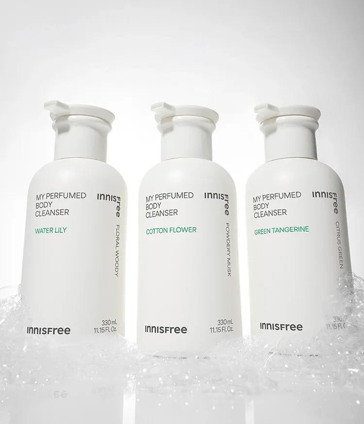 제주 여행을 하는 듯, 다채로운 제주의 퍼퓸향을 담은 이니스프리 마이 퍼퓸드 바디 클렌저. 각각의 향기마다 베이스 노트부터 탑 노트까지 적절한 배합으로 블렌딩 되어 제주를 모티브로 한 향이 오랜 시간 지속됩니다