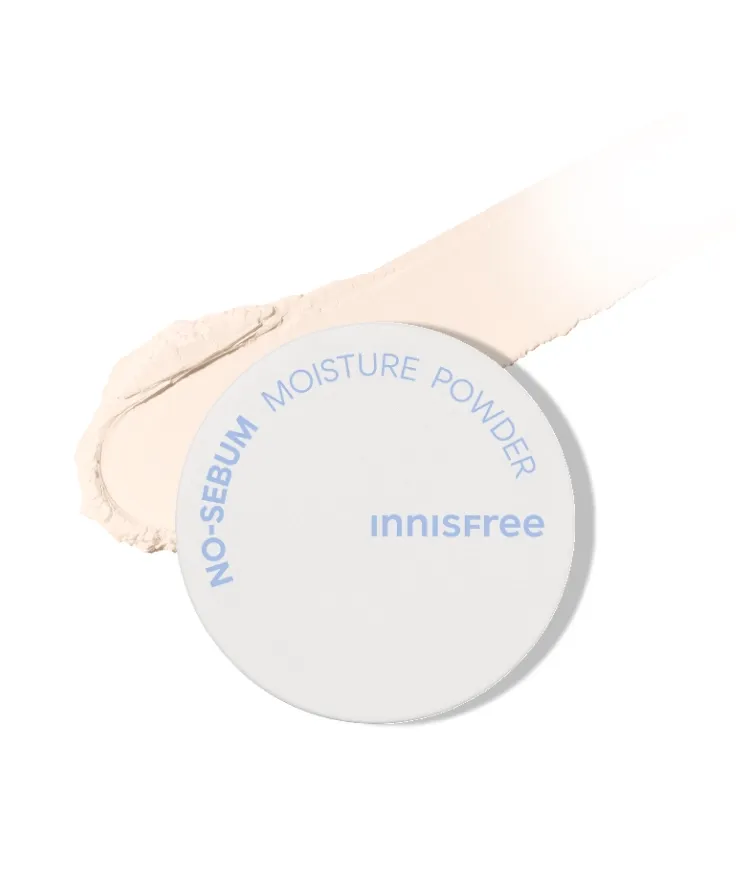 기름종이 대용으로도 OK~ 하루 종일 산뜻한 피부 유지! 피지 조절과 수분 밸런스를 동시에 케어해 유분은 잡고 수분은 지키는 촉촉한 이니스프리 노세범 모이스처 파우더