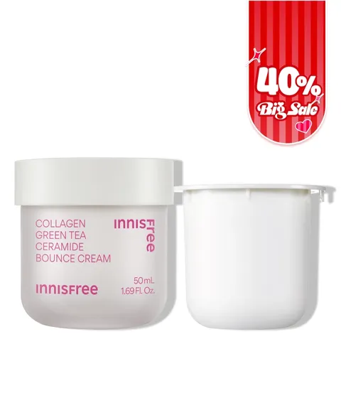 콜라겐 그린티 세라마이드 탄력장벽 크림 50mL + 리필 50mL