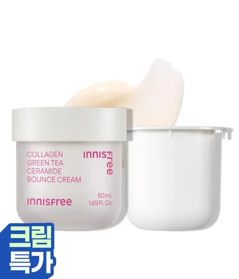 콜라겐 그린티 세라마이드 탄력장벽 크림 50mL + 리필 50mL