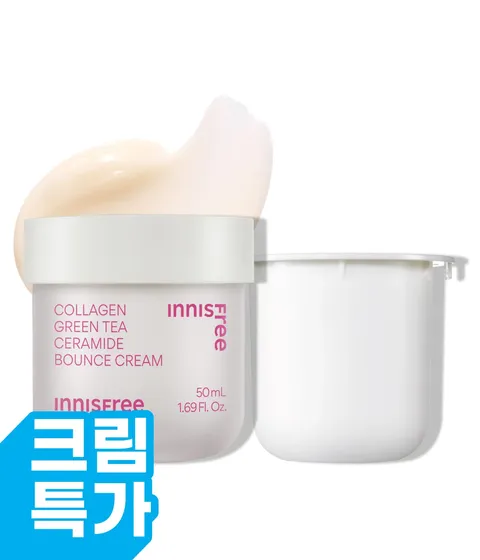 콜라겐 그린티 세라마이드 탄력장벽 크림 50mL + 리필 50mL
