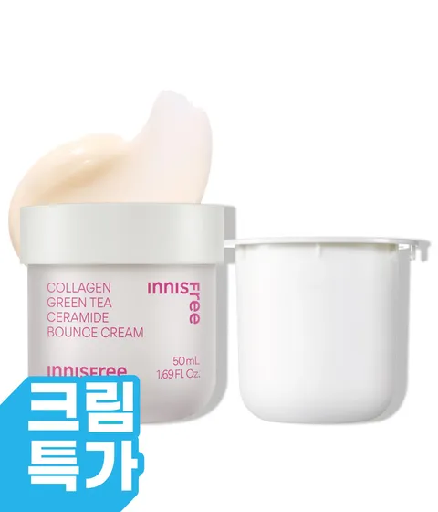 콜라겐 그린티 세라마이드 탄력장벽 크림 50mL + 리필 50mL