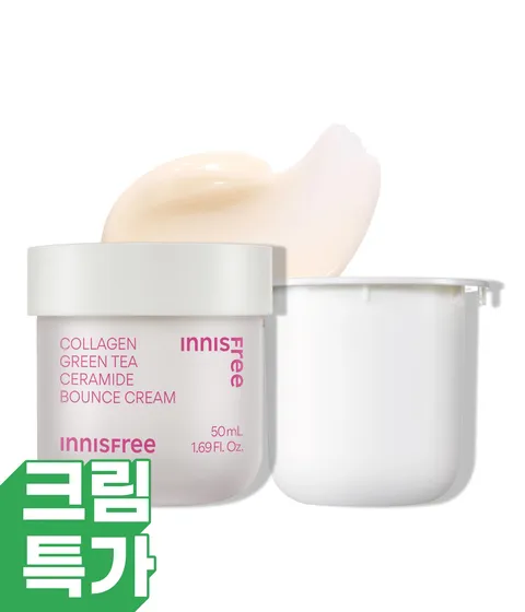 콜라겐 그린티 세라마이드 탄력장벽 크림 50mL + 리필 50mL