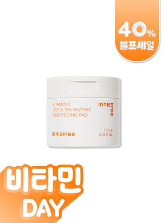 [60매/170mL] 비타민C 톤업 광채 패드