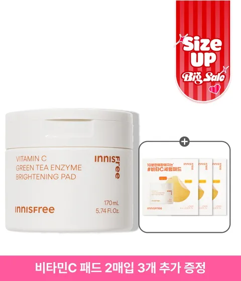 [60매/170mL] 비타민C 톤업 광채 패드