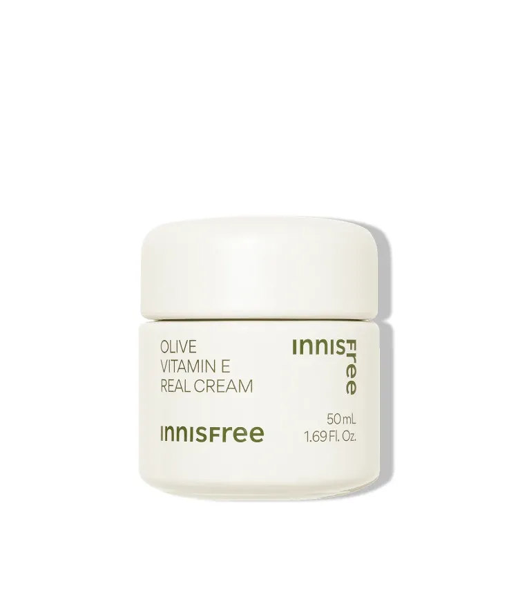 보습력이 우수한 올리브 오일과 항산화 효능의 비타민E가 만난 포뮬러가 강력한 보습과 영양을 선사하는 보습 크림. 부드러운 멜팅 밤 텍스처의 이니스프리 올리브 비타민E 리얼 크림
