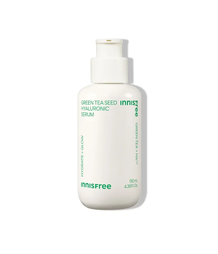 이니스프리 그린티 수분 히알루론산 세럼은 GREEN TEA+HA™와 나노 캡슐 히알루론산 3겹 레이어링으로 물보다 1.4배 빠른 흡수와 72시간 보습을 완성합니다. 속건조 해결 100% 만족, 열자극 후 일시적 붉은기 48% 진정, 논코메도·민감피부 일차자극·하이포알러지 테스트 완료 비건 포뮬러로 속건조와 붉은기를 한 번에 해결합니다.