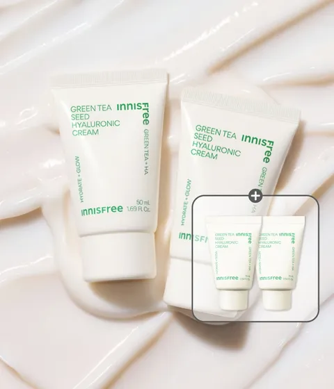 [50mL 튜브]그린티 히알루론산 수분크림 더블 패키지