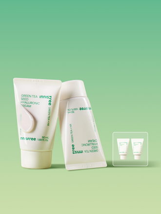 [50mL 튜브]그린티 히알루론산 수분크림 더블 패키지