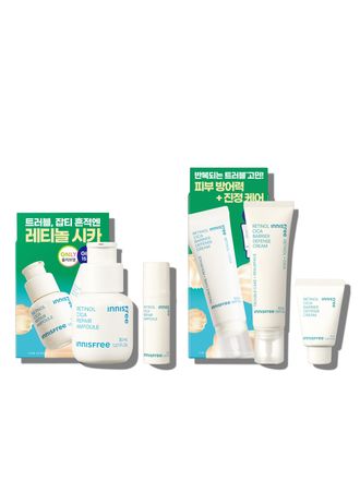 트러블의 시작부터, 각질, 모공, 잡티흔적 케어로 매끈한 피부결 관리 저자극 고효능 앰플+레티놀과 시카 성분을 함유한 제형이외부 환경에 쉽게 자극받아 연약해진 피부를 건강하게 케어하는 피부 보호막 크림