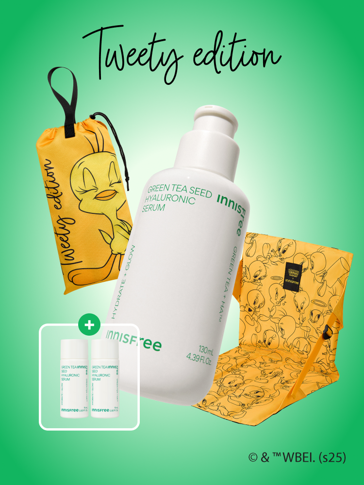 Green teaHA™*이 함유된 순간 흡수 텍스쳐가 단숨에 피부 속건조를 개선하고 안정된 수분 밸런스로 피부를 건강하게 가꾸어주는 수분 세럼 *오직 피부 보습을 위해 개발된 녹차뷰티그린티™ 추출물 흡수력과 지속력이 보다 강한 히알루론산으로 이루어진 강력한 수분 콤플렉스