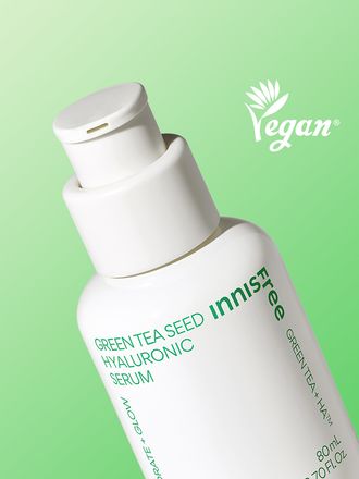 Green tea+HA™*이 함유된 순간 흡수 텍스쳐가 단숨에 피부 속건조를 개선하고 안정된 수분 밸런스로 피부를 건강하게 가꾸어주는 수분 세럼 *오직 피부 보습을 위해 개발된 녹차(뷰티그린티™) 추출물+ 흡수력과 지속력이 보다 강한 히알루론산으로 이루어진 강력한 수분 콤플렉스