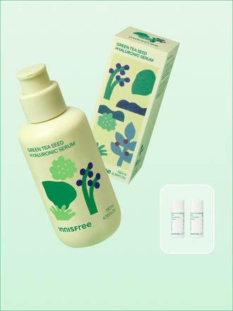 Green tea+HA™*이 함유된 순간 흡수 텍스쳐가 단숨에 피부 속건조를 개선하고 안정된 수분 밸런스로 피부를 건강하게 가꾸어주는 한정판 마키토이 콜라보 수분 세럼 *오직 피부 보습을 위해 개발된 녹차(뷰티그린티™) 추출물+ 흡수력과 지속력이 보다 강한 히알루론산으로 이루어진 강력한 수분 콤플렉스