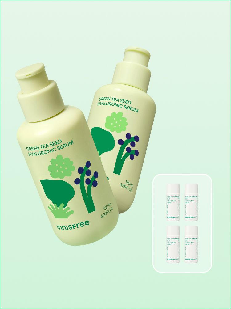 Green tea+HA™*이 함유된 순간 흡수 텍스쳐가 단숨에 피부 속건조를 개선하고 안정된 수분 밸런스로 피부를 건강하게 가꾸어주는 한정판 마키토이 콜라보 수분 세럼 *오직 피부 보습을 위해 개발된 녹차(뷰티그린티™) 추출물+ 흡수력과 지속력이 보다 강한 히알루론산으로 이루어진 강력한 수분 콤플렉스