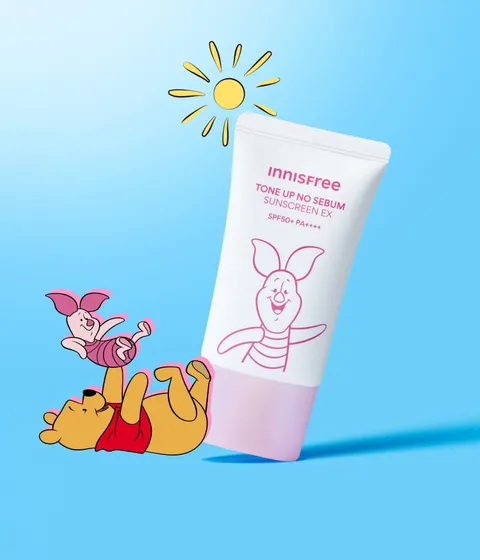 [곰돌이푸 에디션] 톤업 노세범 선스크린 EX SPF50+ PA++++