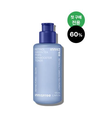 레티놀과 그린티 PDRN™* 포뮬러의 피부 겉속케어 시너지로 첫 단계부터 매끈광채 피부 바탕을 세팅해주는 스킨부스터 토너