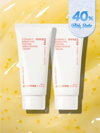 [80mL]비타C 엔자임 잡티 토닝 크림 더블 패키지