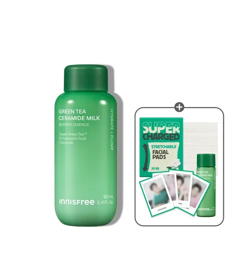 [민규 사진 증정] 그린티 밀크 보습 에센스 160mL