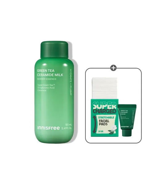 [민규 사진 증정] 그린티 밀크 보습 에센스 160mL