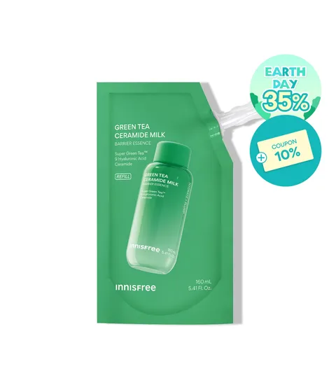 [160mL] 그린티 밀크 보습 에센스 리필