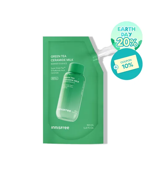 [160mL] 그린티 밀크 보습 에센스 리필