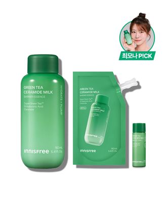 [160+160mL] 그린티 밀크 보습 에센스 + 리필