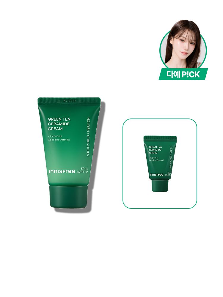 강력한 속보습 에너지 충전! 뭘 해도 건조하다면 바르자마자 부드럽게 스며드는 이니스프리 그린티 버터 보습크림 슈퍼 그린티™가 깊은 보습감을 채워주고, 그린티 세라마이드가 손상된 피부 장벽을 편안하게 감싸주는 이니스프리 대표 저자극 고보습 크림