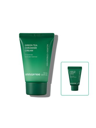 슈퍼 그린티™가 깊은 보습감을 채워주고, 그린티 세라마이드가 손상된 피부 장벽을 편안하게 감싸주어 피부 본연의 건강함을 찾아주는 저자극 고보습 크림