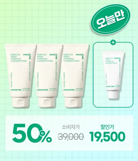 그린티 수분 폼 클렌징 150g X 3개 [트리플기획]