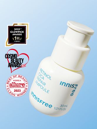 모공 흔적은 깨끗하게, 색소 흔적은 옅어지게! 모공&흔적을 개선하여 깨끗하고 매끄러워진 깐달걀 피부결로 가꿔주는 저자극 이니스프리 레티놀 시카 흔적 앰플