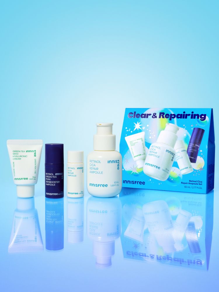 모공 흔적은 깨끗하게, 색소 흔적은 옅어지게! 모공&흔적을 개선하여 깨끗하고 매끄러워진 깐달걀 피부결로 가꿔주는 저자극 이니스프리 레티놀 시카 흔적 앰플