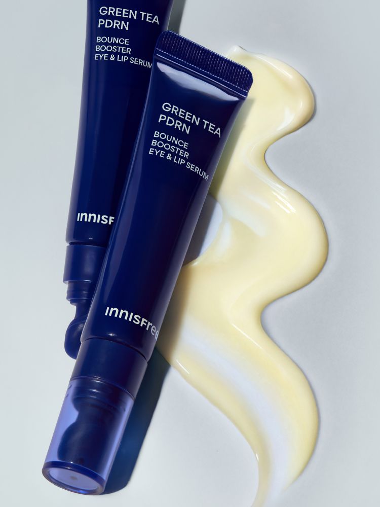 그린티 PDRN™*, 캡슐 레티놀, 펩타이드로 조합된 포뮬러가 눈가·입가의 표정 라인에 탄력을 더해 탄탄하고 매끈한 피부로 가꿔주는 아이 & 립 세럼