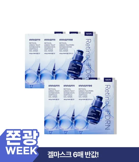 [쫀광위크] PDRN 앰플 겔 마스크 x 6매