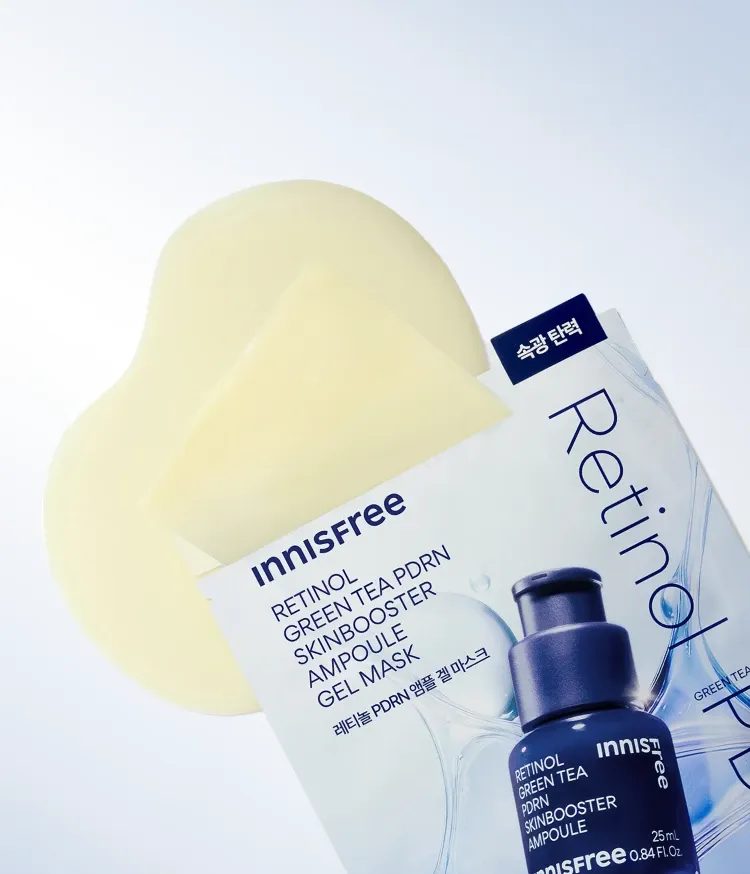 레티놀 PDRN 앰플의 핵심 성분을 한 장에 담아, 탄력과 푸석함을 개선해 촘촘하게 빛나는 속광 피부로 가꿔주는 겔 마스크