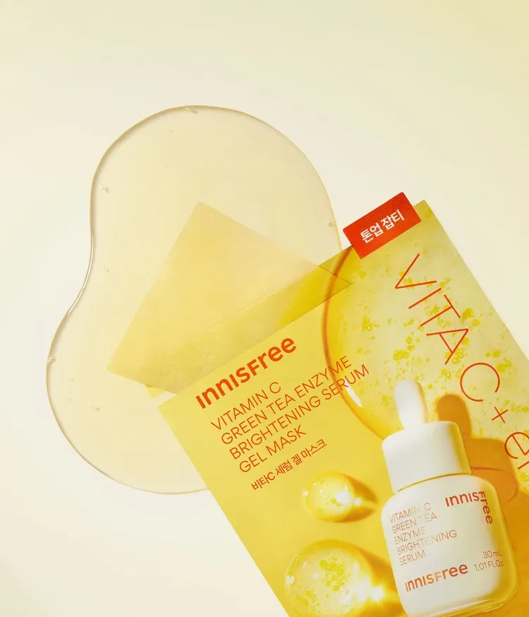 비타민C 세럼의 핵심 성분을 한 장에 담아, 피부톤과 잡티를 개선해 맑고 투명한 피부로 가꿔주는 겔 마스크