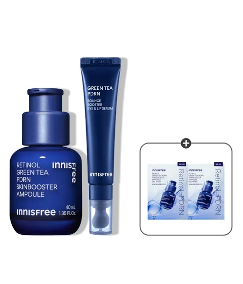 레티놀 PDRN 앰플 40mL + 그린티 PDRN 아이&립 세럼 15mL