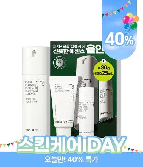 [타임특가] 포레스트 올인원 에센스 기획세트 (에센스 100mL+25mL+폼 30g)