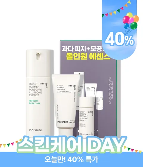 [타임특가] 포레스트 포어 올인원 에센스 기획 세트 / 남자피부관리 남자스킨로션 민감성