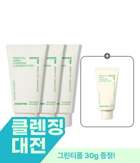[반값+30g 더!] 그린티 수분 폼 클렌징 150g x 3개