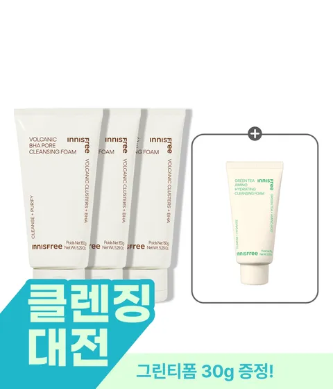 [반값+30g 더!] 화산송이 모공 폼 클렌징 150g X 3개