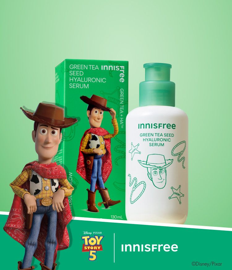 이니스프리 그린티 수분 히알루론산 세럼은 GREEN TEA+HA™와 나노 캡슐 히알루론산 3겹 레이어링으로 물보다 1.4배 빠른 흡수와 72시간 보습을 완성합니다. 속건조 해결 100% 만족, 열자극 후 일시적 붉은기 48% 진정, 논코메도·민감피부 일차자극·하이포알러지 테스트 완료 비건 포뮬러로 속건조와 붉은기를 한 번에 해결합니다.