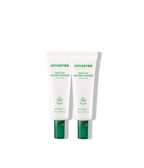 이니스프리 데일리 유브이 수분장벽 선세럼은 히알루론산·그린티 세라마이드 기반 자외선 차단 기능성 제품으로, 1초 수분 흡수로 투명하게 사용할 수 있습니다. 수분 장벽+UV 방어막을 단단히 세우는 그린티 화잘먹 선세럼입니다. 안전성·저자극 관련 검증을 갖추어 민감 피부도 편안히 사용할 수 있습니다.
