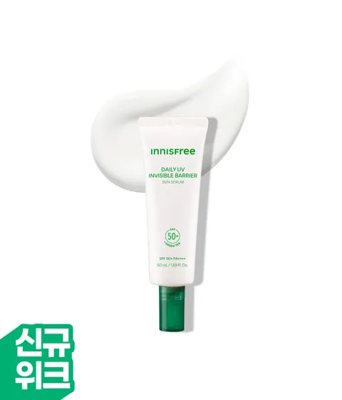 [3세대] 이니스프리 데일리 유브이 수분장벽 선세럼은 그린티 세라마이드와 1초 수분 흡수로 손상된 피부 장벽을 51% 개선하고 피부 온도를 -5.1℃ 낮추는 수분 장벽·UV 이중 케어를 한데 담았습니다. 산뜻한 마무리와 약 2.1배 개선된 메이크업 밀착력을 선사합니다. 피부과 테스트를 완료한 저자극 포뮬러로 데일리 선케어를 균형 있게 선사합니다.