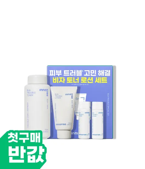 피부 보호력을 지닌 비자오일 함유. 진정 효과와 유수분 밸런스를 동시에 잡아주고 번들거림 없이 흡수되는 산뜻한 제형으로 깨끗하고 매끄러운 피부를 완성 시켜주는 이니스프리 스킨로션세트