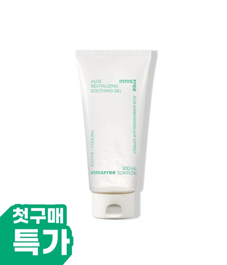 이니스프리 알로에 리바이탈 라이징 수딩젤은 제주 무농약 알로에 속살 성분과 990ppm 알로에베라잎추출물, 마데카소사이드를 담아 외부 자극으로 지친 피부를 진정시키고 수분을 공급합니다. 끈적임 없이 산뜻하게 흡수되는 젤 타입으로 얼굴과 바디 등 수분이 필요한 부위는 물론 열 자극 후 달아오른 피부 열감을 가라앉히는 진정·쿨링 케어에도 적합합니다.