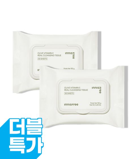 올리브 비타민E 리얼 클렌징 티슈 x 2개