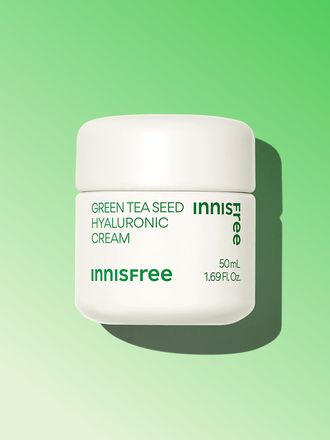 [50mL] 그린티 히알루론산 수분크림 / 저자극 진정 끈적이지않는 수분크림