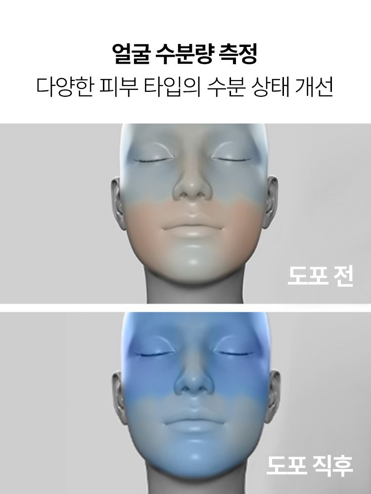 Green tea+HA™*이 함유된 순간 흡수 텍스쳐가 단숨에 피부 속건조를 개선하고 안정된 수분 밸런스로 피부를 건강하게 가꾸어주는 수분 세럼